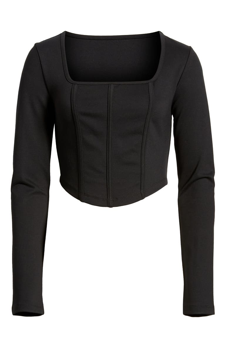 BP. Ponte Corset Top, Alternate, color,