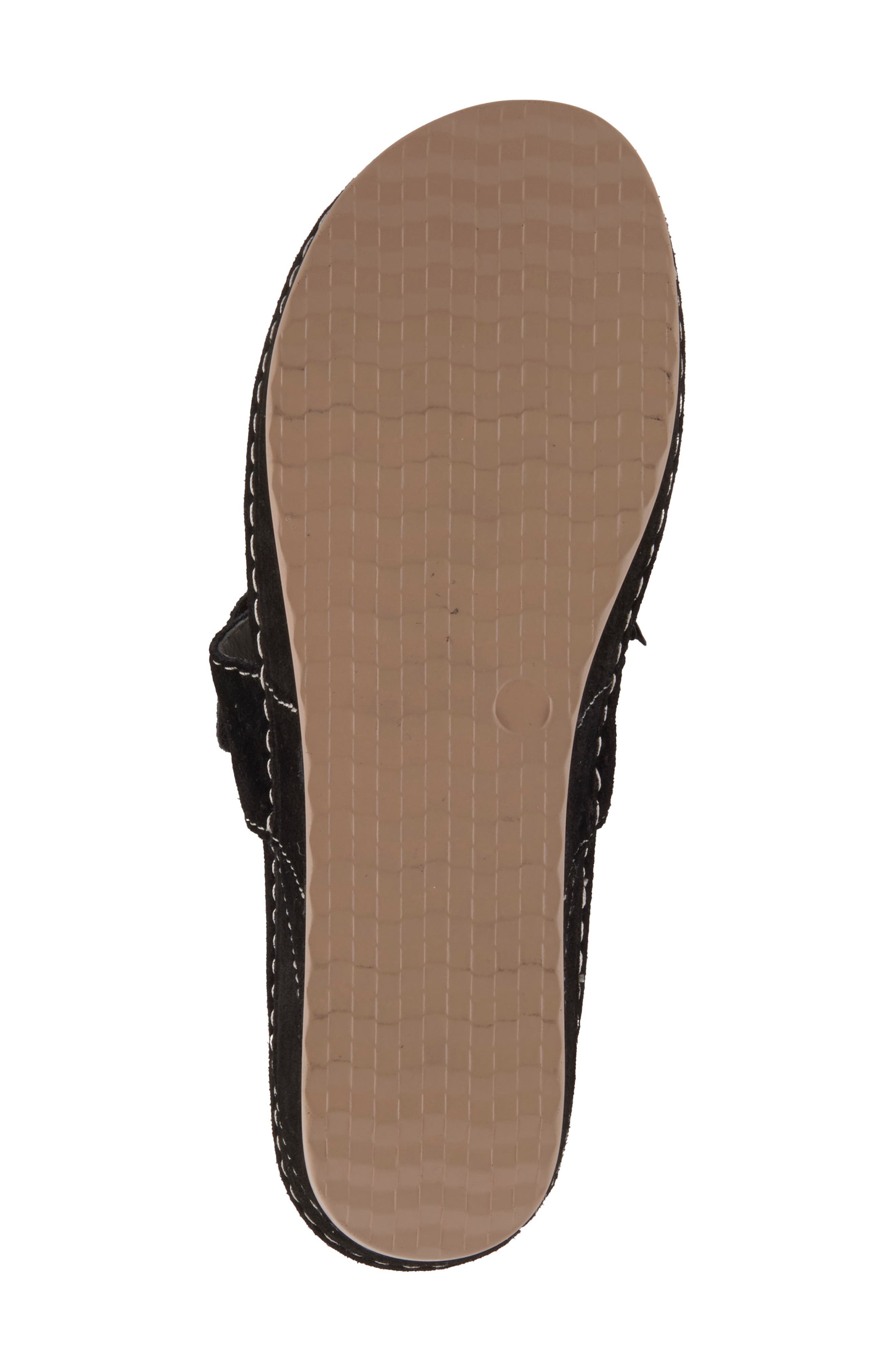 David Tate Garden Wedge Sandal, Alternate, color, Black Suede