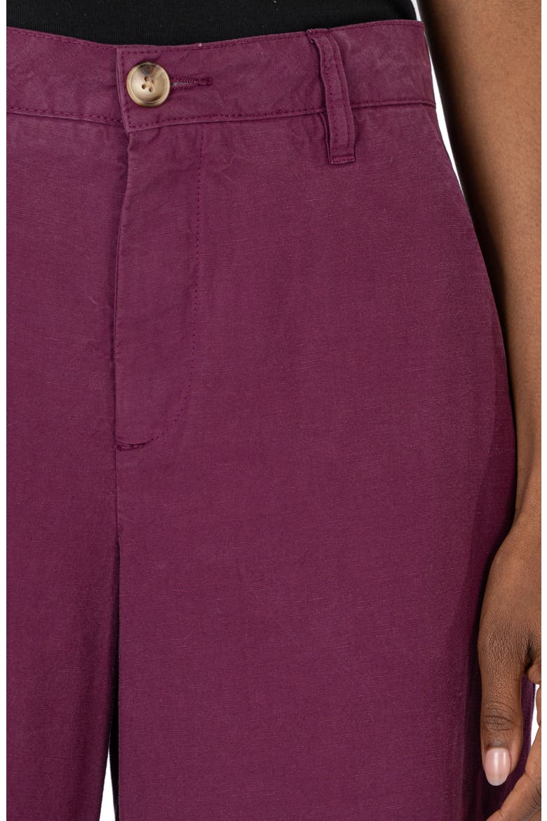 High Rise Crop Wide Leg Pants, Alternate, color, MULBERRY