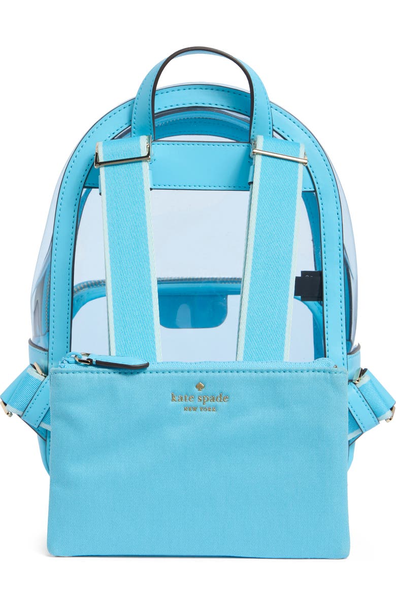 Kate Spade New York clare see through small backpack, Alternate, color, Blue Agate Multi