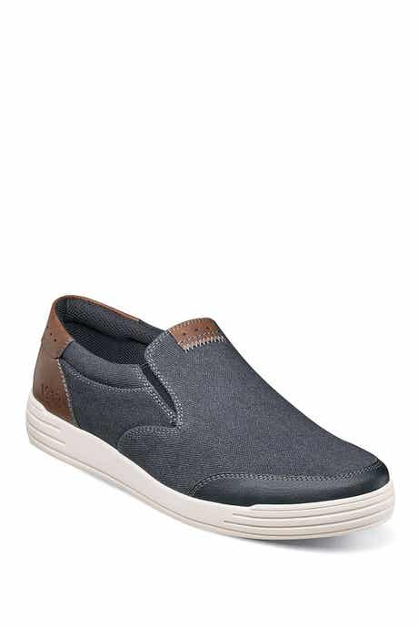 NUNN BUSH Kore City Walk Canvas Moc Toe Slip-On Sneaker - Wide Width Available