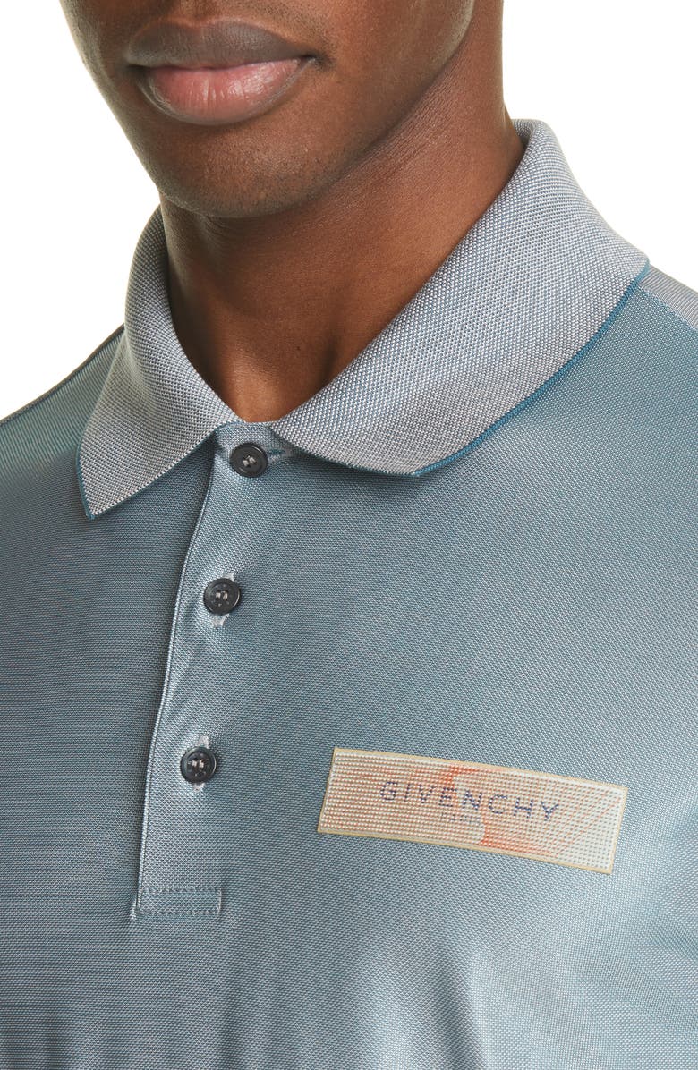 Givenchy Slim Fit Stretch Short Sleeve Polo, Alternate, color, 