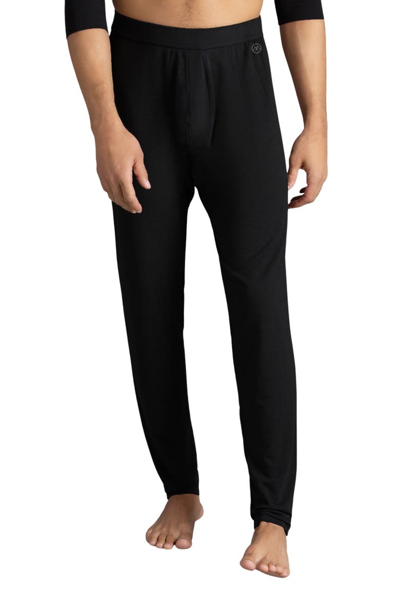Men's Heat Baselayer Thermal Long John Underwear, Main, color, Black