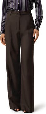 Lilysilk Silk Wool High-Waisted Wide-Leg Pant
