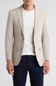 Lucky Brand Stripe Stretch Blazer