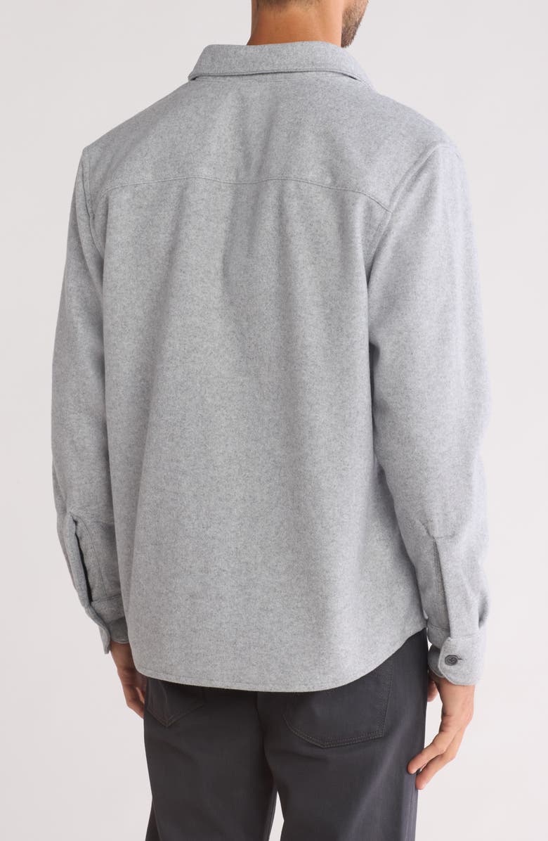 WESTZEROONE Claudio Flannel Button-Up Jacket, Alternate, color, Grey