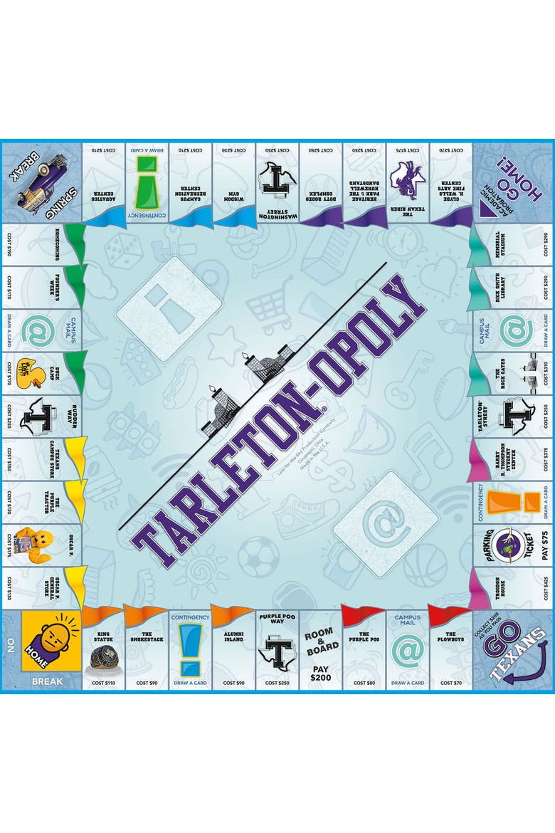 University Tarletonopoly Monopoly Board Game, Alternate, color, Multicolored