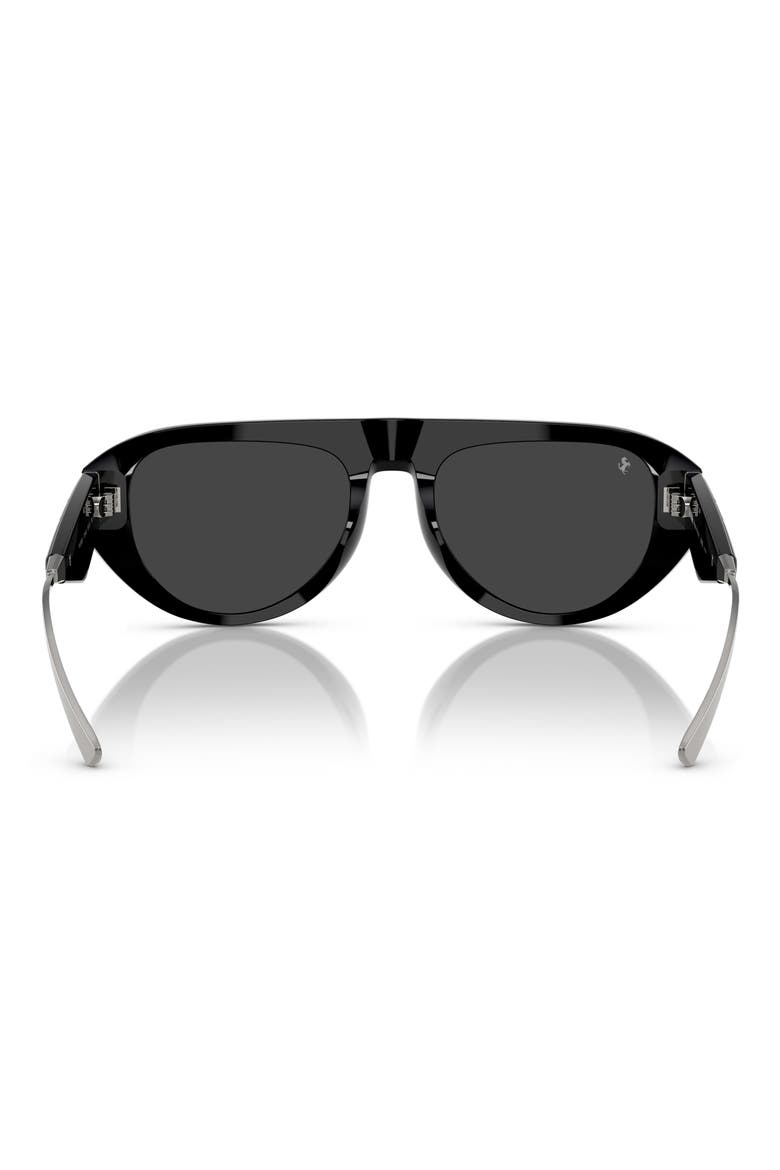 55mm Pilot Sunglasses, Alternate, color, BLACK / GREY POLAR