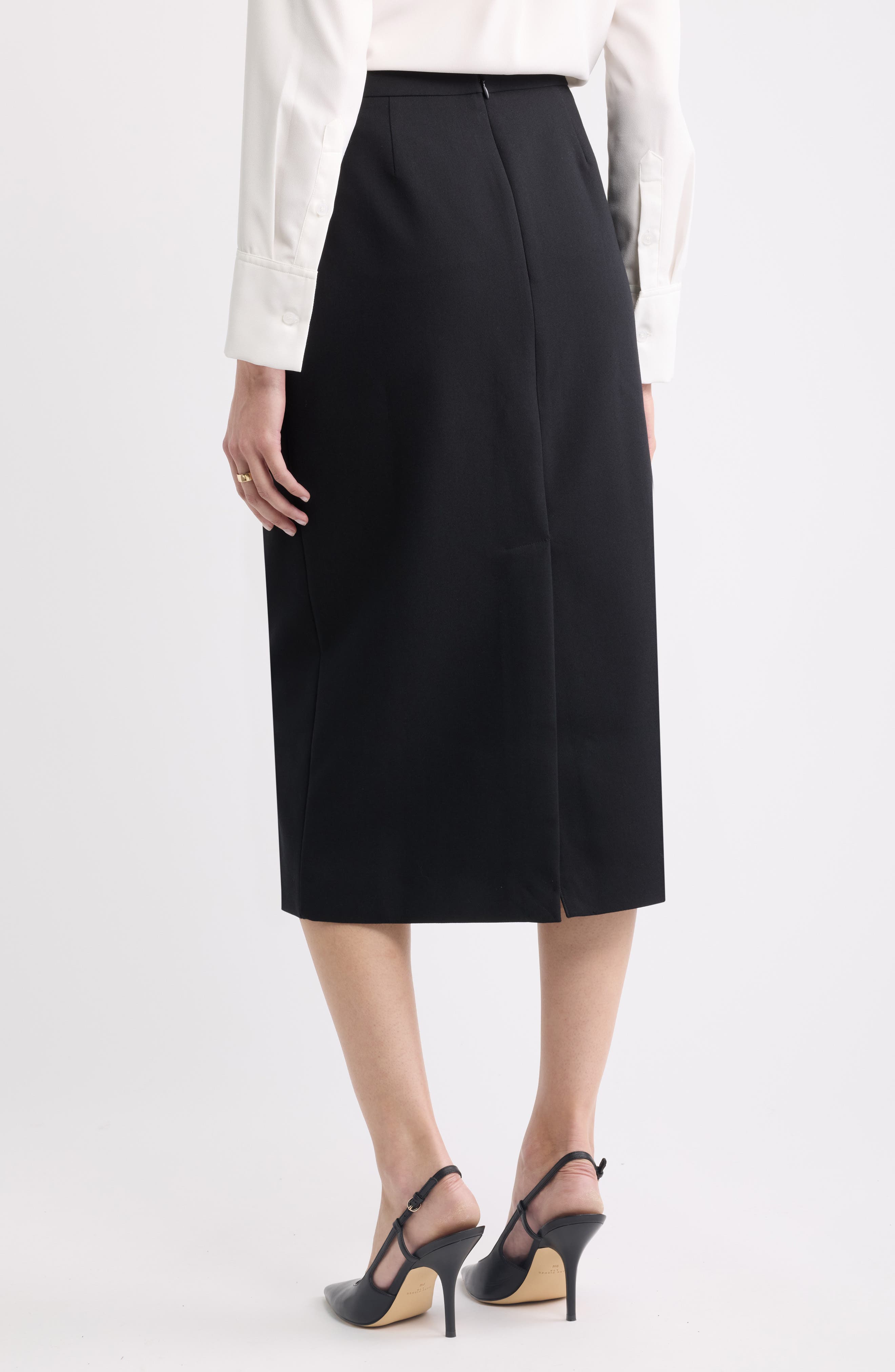Nordstrom Suiting Column Midi Skirt (Women) | Nordstrom
