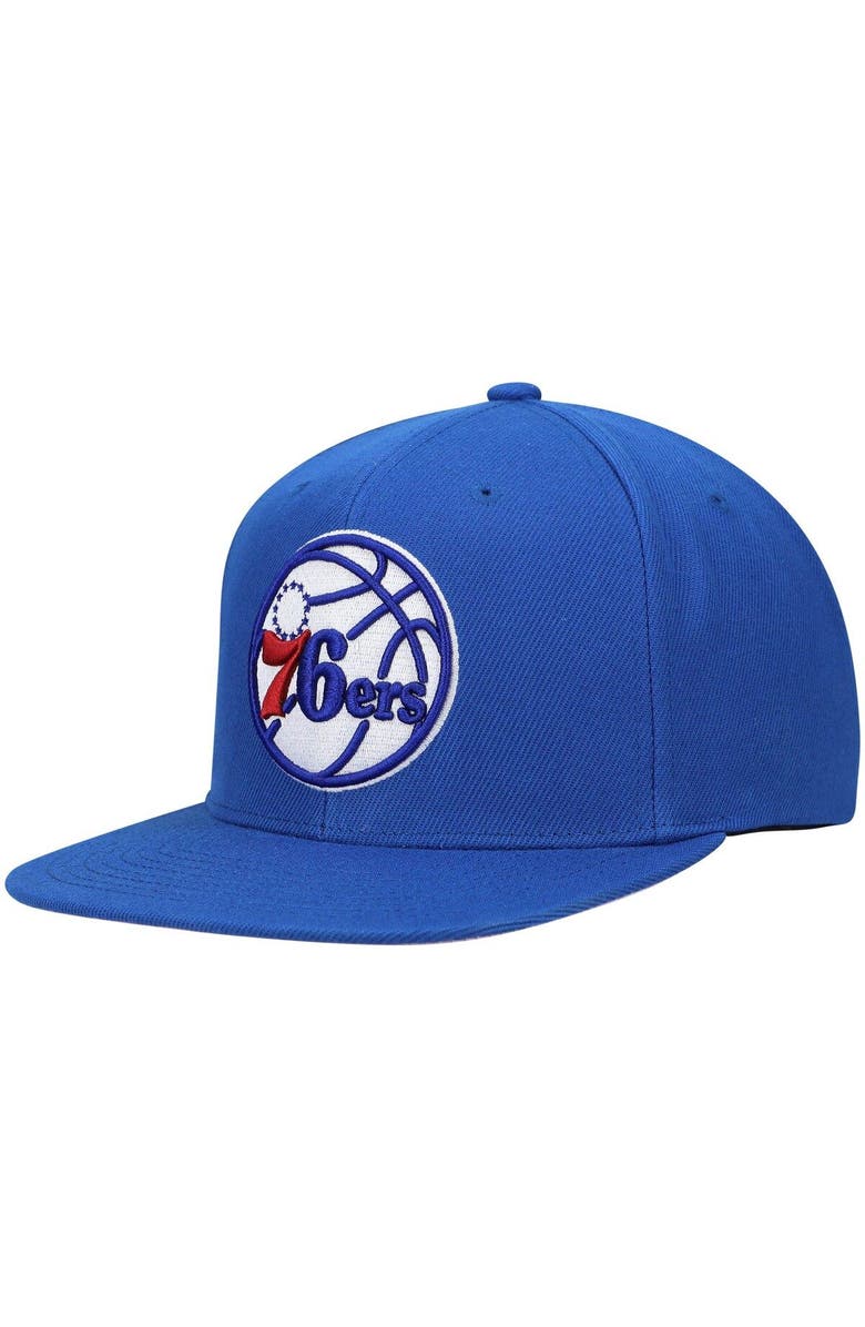 Mitchell & Ness Men's Mitchell & Ness Royal Philadelphia 76ers Hardwood Classics All Love Snapback Hat, Alternate, color, 