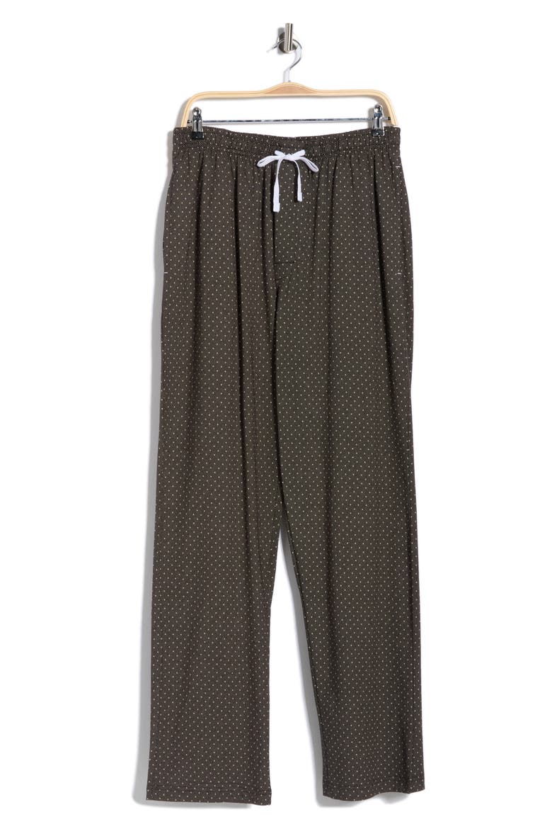 Cotton Lounge Pants, Alternate, color, BLACK DOT