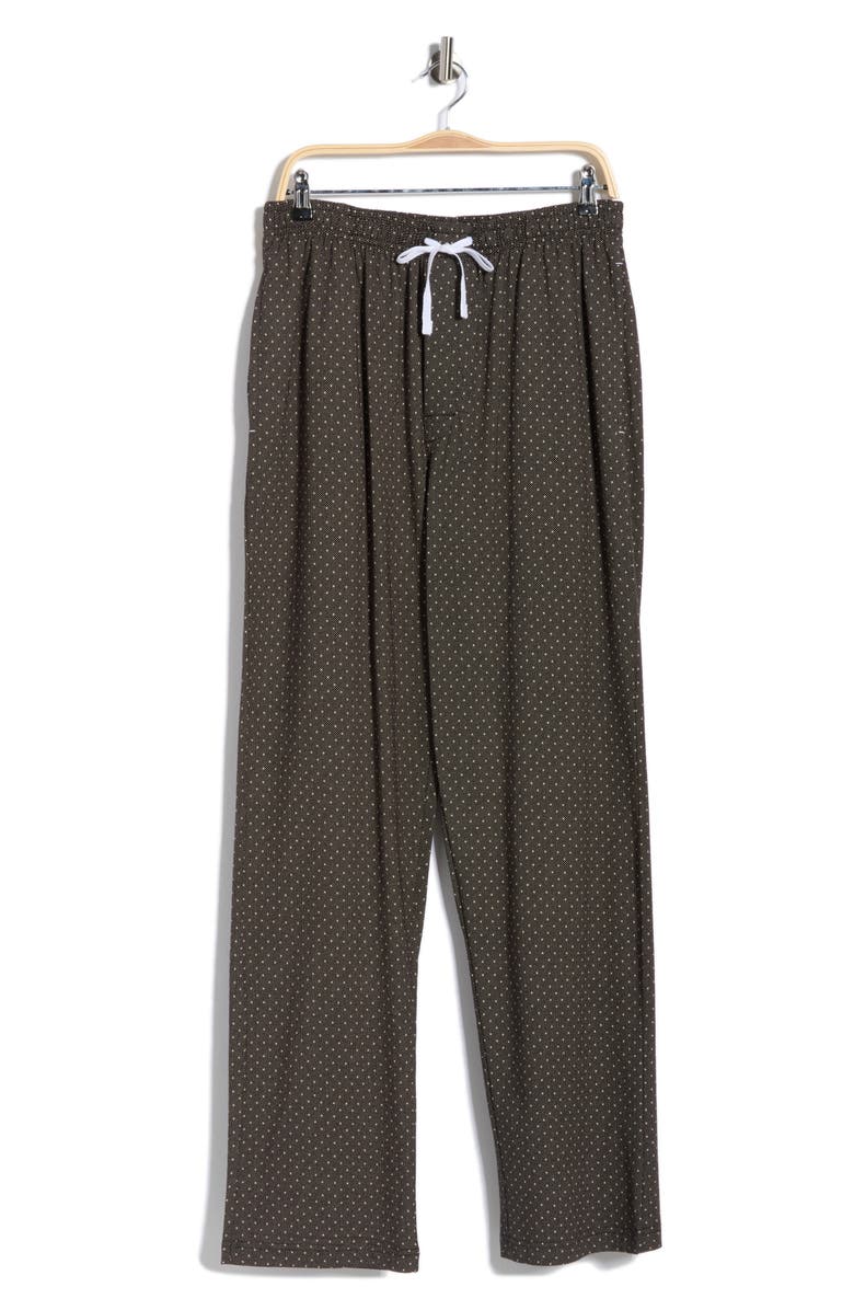 Majestic International Cotton Lounge Pants, Main, color, Black Dot
