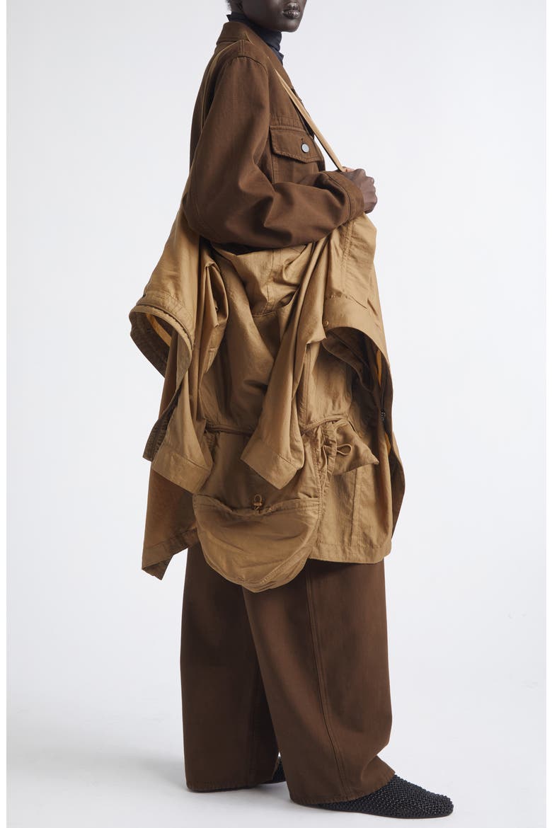 Water Repellent Hooded Raincoat, Alternate, color, CARDAMOM
