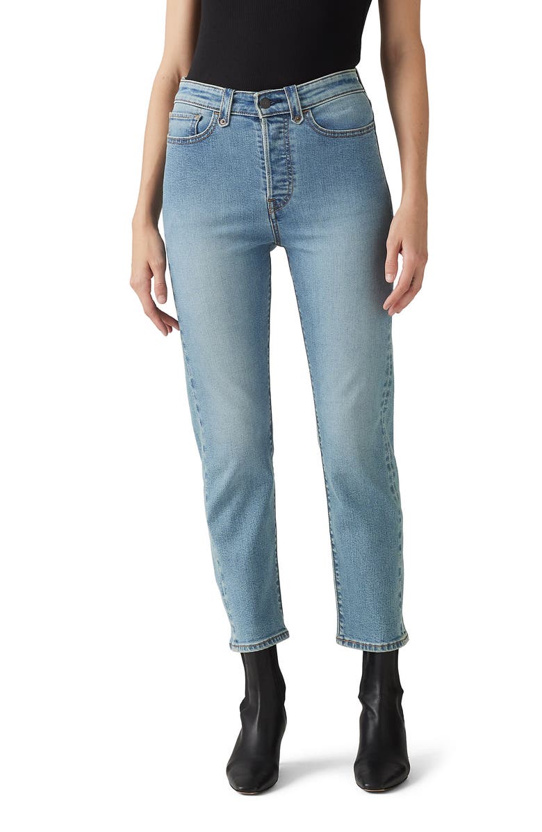 Levi's<sup>®</sup> Wedgie Western High Waist Straight Leg Jeans, Main, color, Which Way West