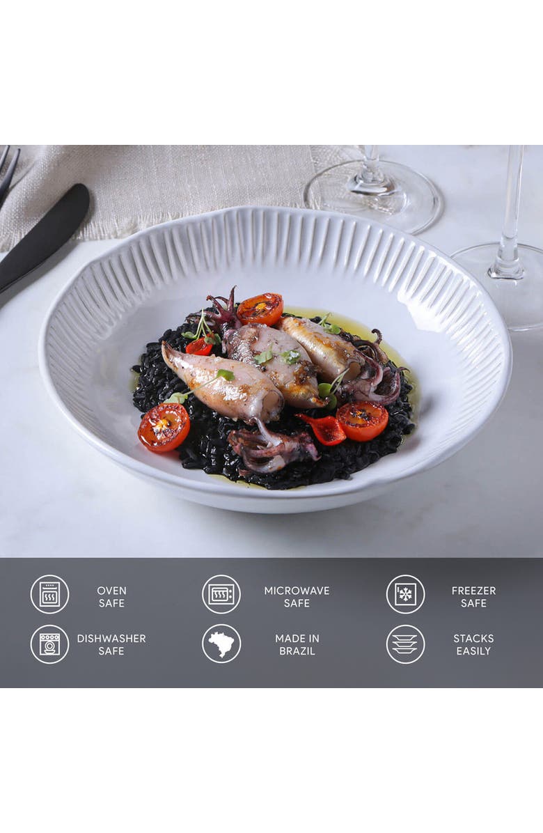 Porto Brasil Salad Bowl Set of 6, Alternate, color, New White