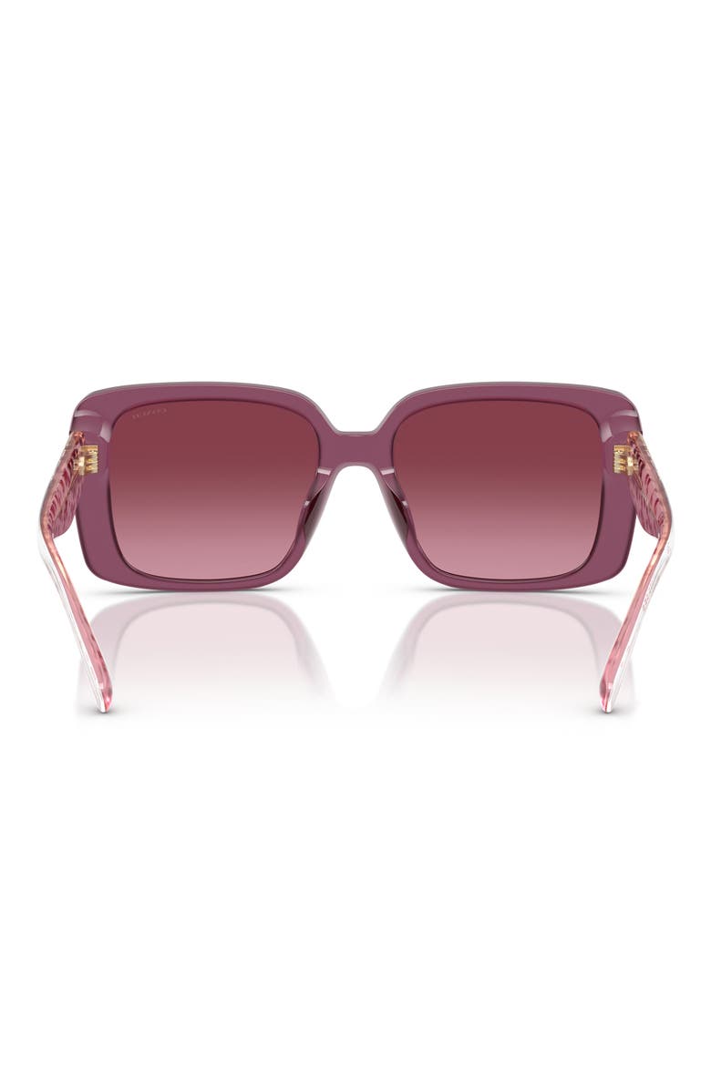 54mm Gradient Square Sunglasses, Alternate, color, MILKY PURPLE / PURPLE GRADIENT