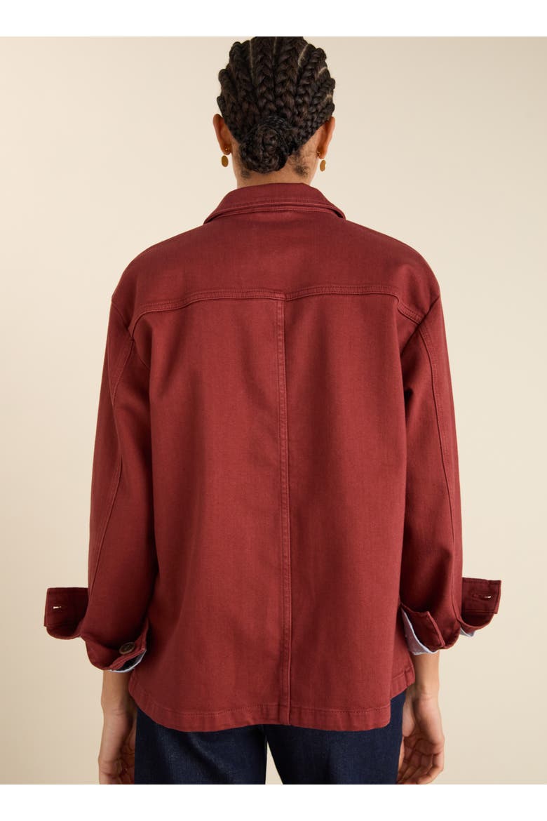Rowan Denim Utility Jacket, Alternate, color, Terracotta