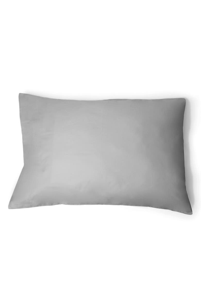 Sijo Set of 2 400 Thread Count Organic Cotton Percale Pillowcases, Alternate, color, Dove