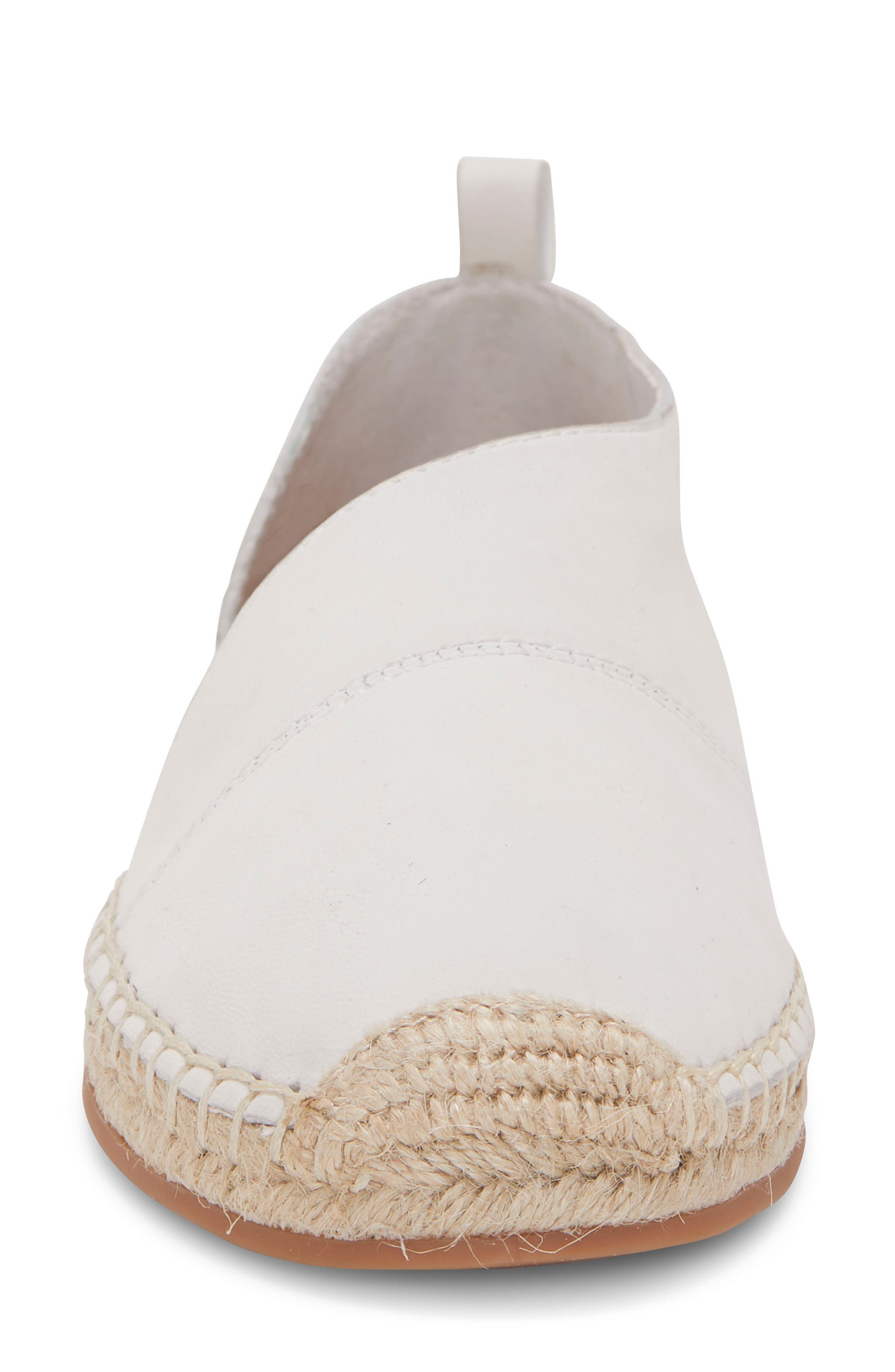 Dela Espadrille Flat, Alternate, color, WHITE NUBUCK