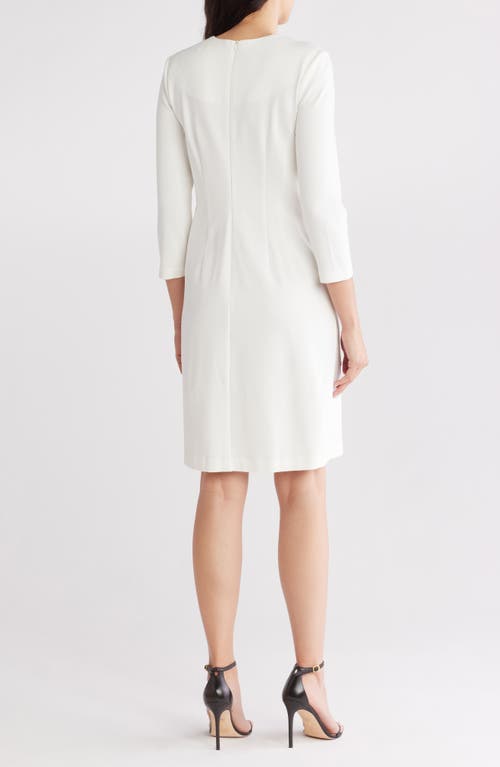 ELIZA J ELIZA J JEWEL NECK SHIFT DRESS 