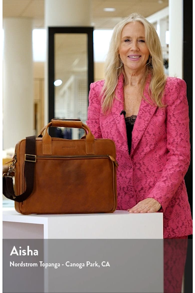 Rhodes Leather Briefcase video