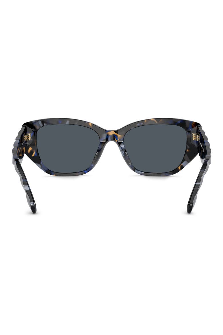 53mm Polarized Rectangular Sunglasses, Alternate, color, DARK GREY