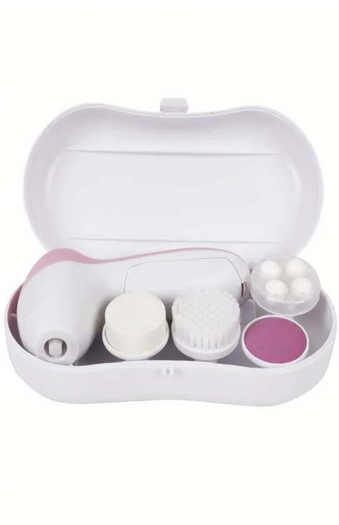 4 in 1 Facial Cleansing System Complete Skincare Solution with 4 Attachments & Storage Case