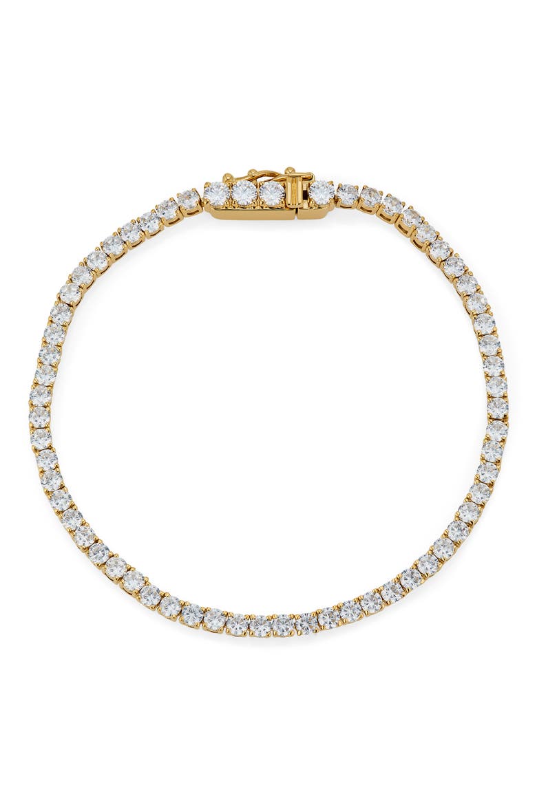 Perfect Tennis Bracelet, Main, color, GOLD