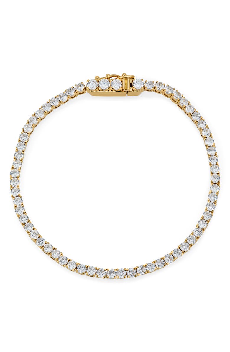 Nadri Perfect Tennis Bracelet, Main, color, Gold