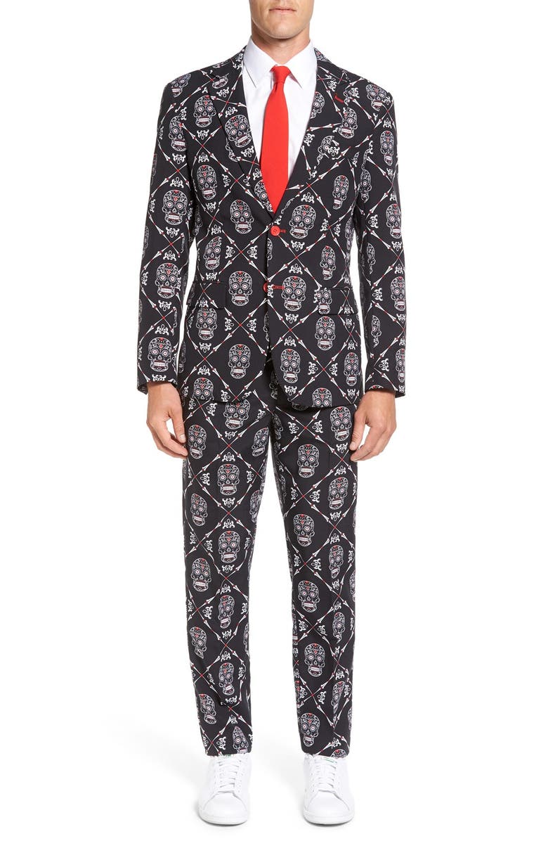 OppoSuits 'Haunting Hombre' Trim Fit Suit with Tie, Main, color,