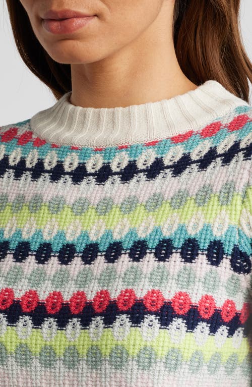 Shop Nic + Zoe Nic+zoe Cotton Blend Waffle Sweater In Pink Multi