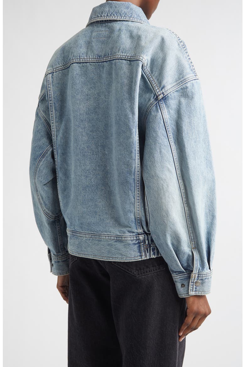 Oversize Denim Jacket, Alternate, color, SOUTH BLUE