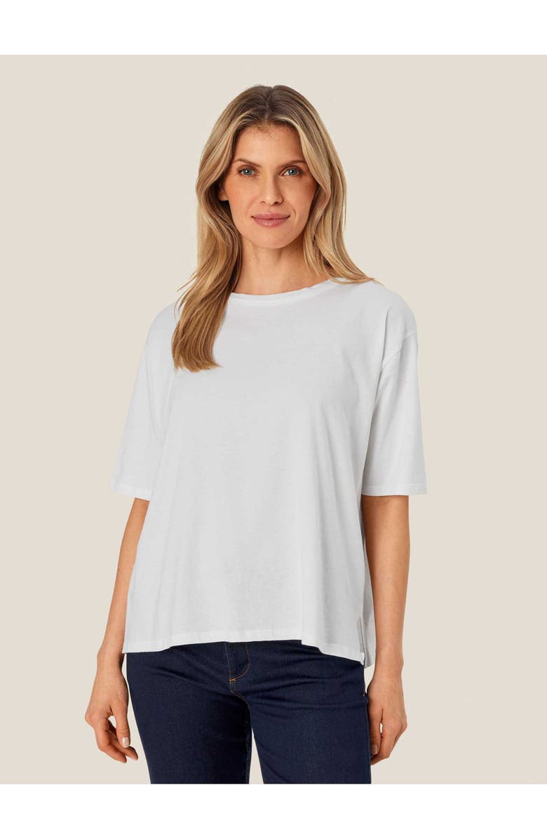 Masai Copenhagen MaDoreann Short Sleeve Crew Neck T-Shirt, Main, color, White