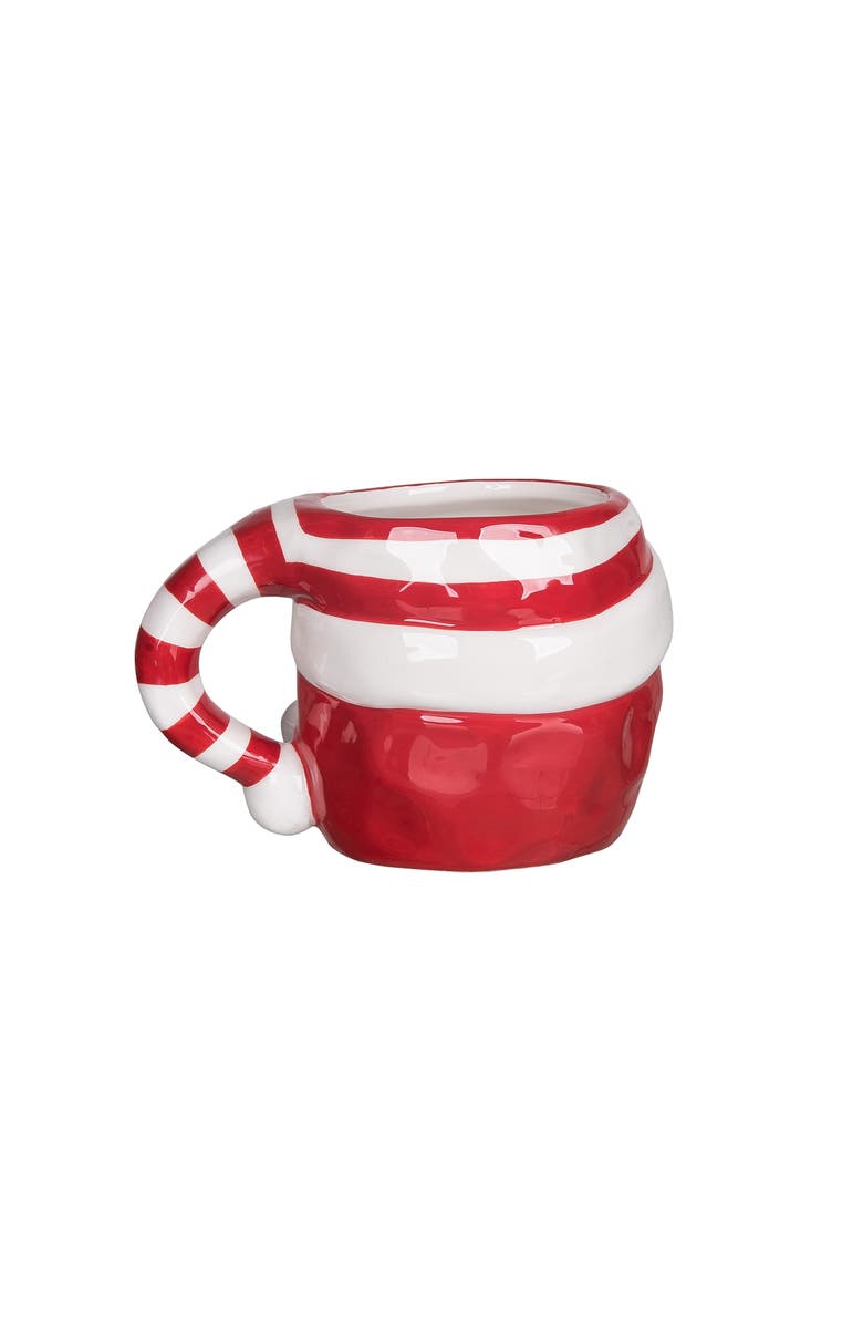 Transpac Dolomite Christmas Sculpted Santa Mug Multicolor Festive Decor, Alternate, color,