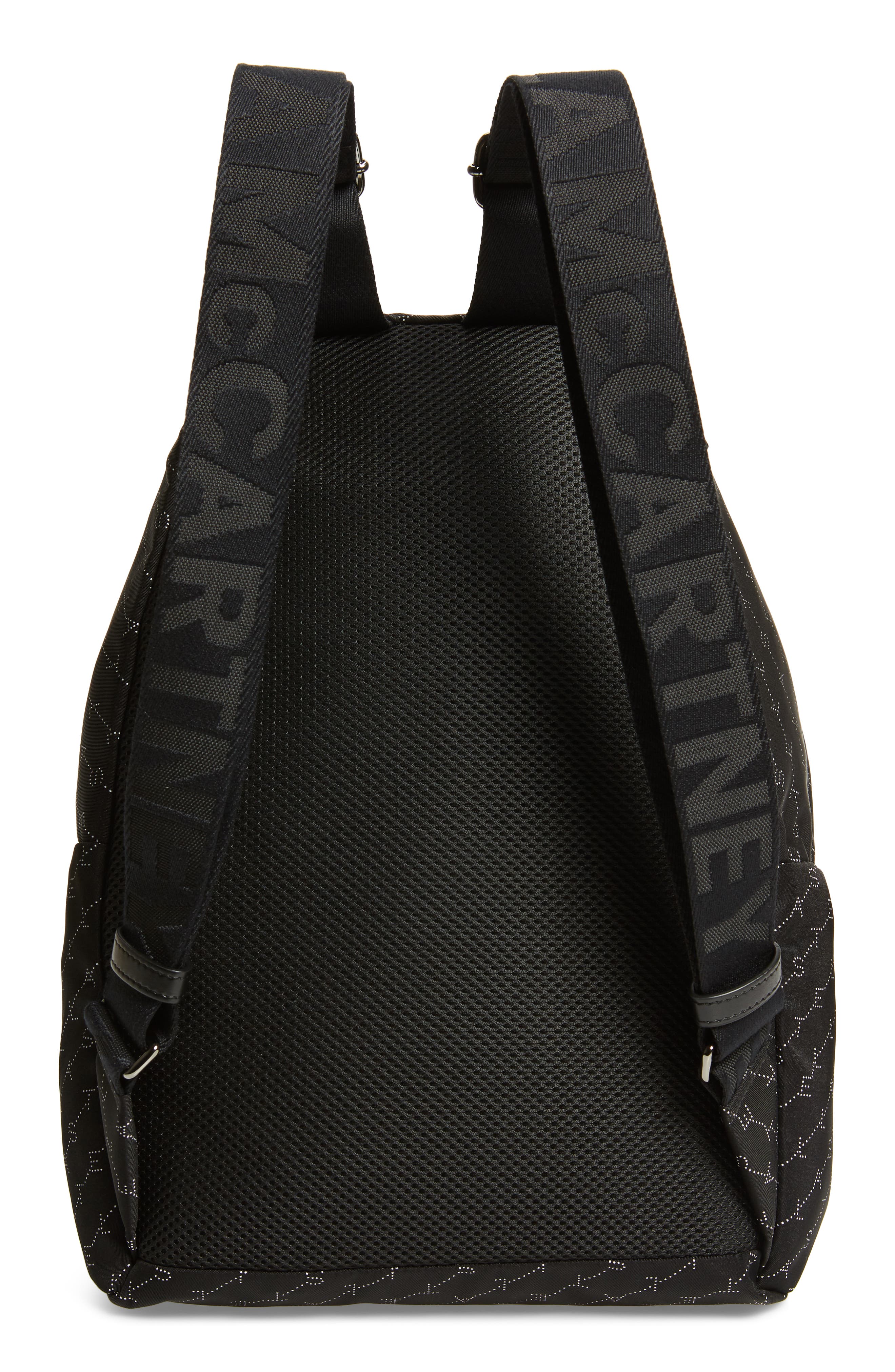 Stella McCartney Monogram Eco Nylon Backpack, Alternate, color, 