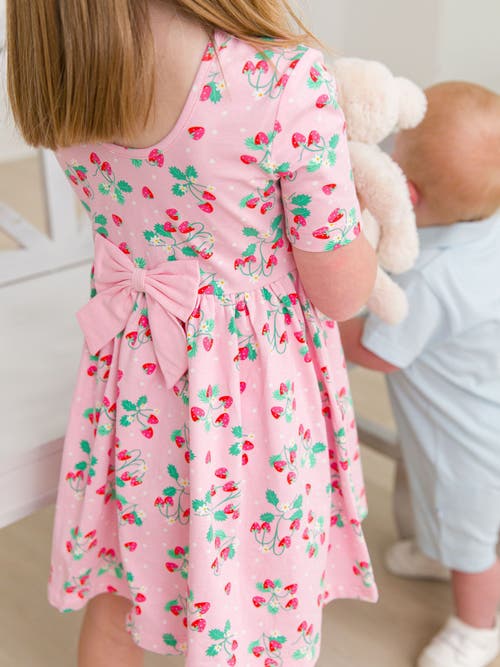 Rufflebutts Baby Girls Knit Short Sleeve Twirl Dress
