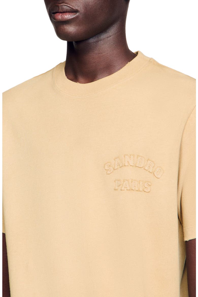 Worn-effect T-shirt, Alternate, color, Sand.