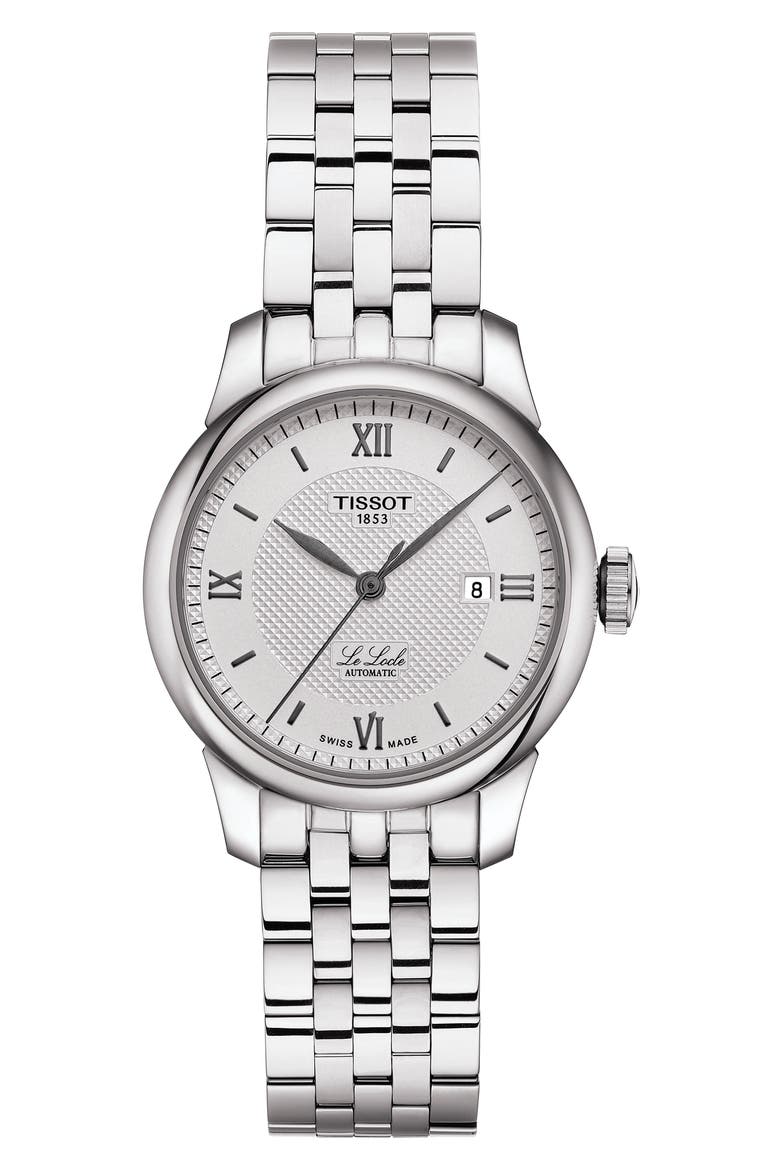 Le Locle Bracelet Watch, 29mm, Main, color, SILVER