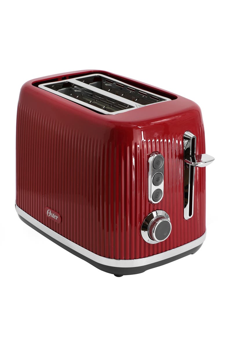 OSTER Retro 2 Slice Toaster with Extra Wide Slots, Alternate, color, Red