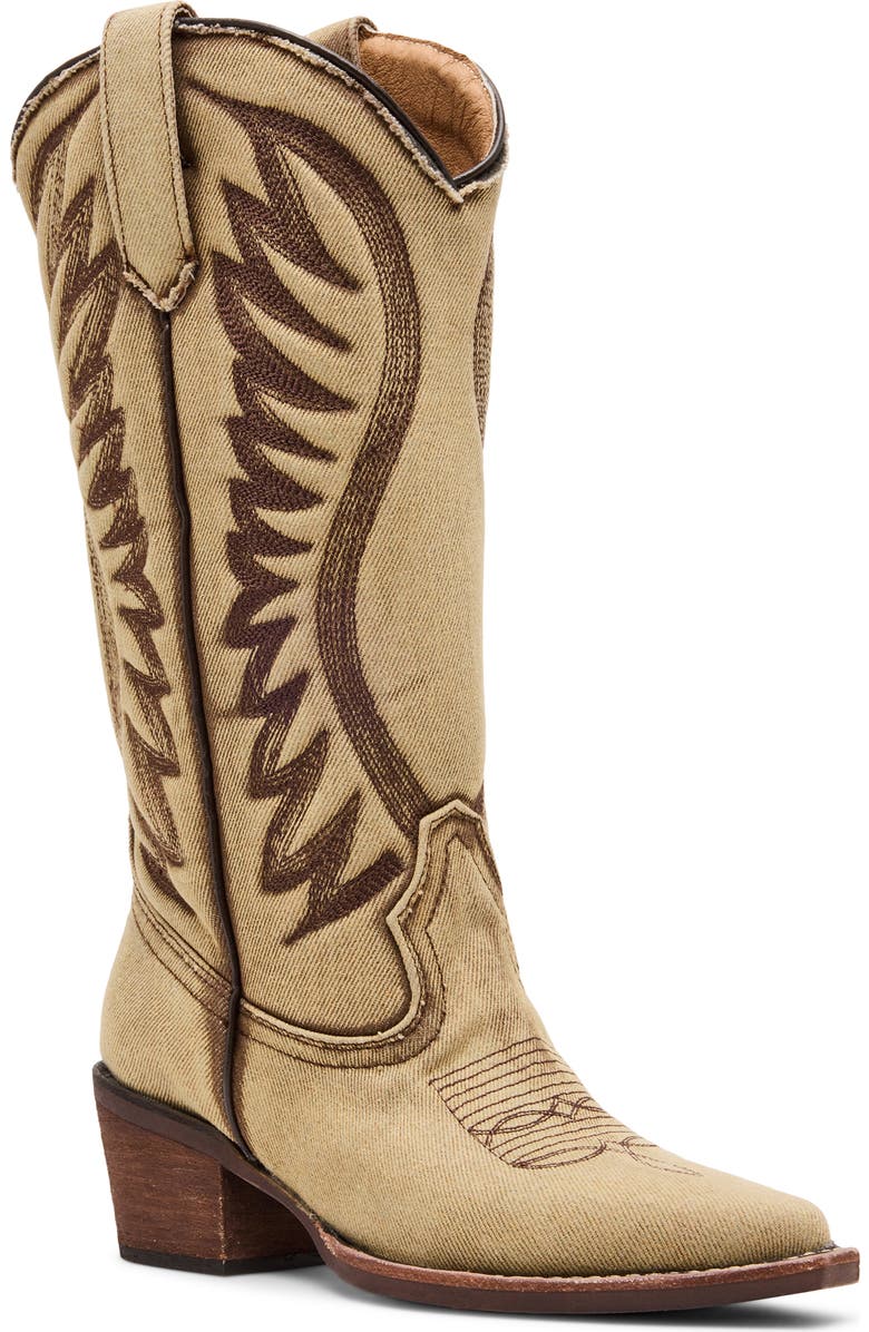 Steve Madden Albany Western Boot, Main, color, Khaki Multi