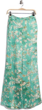 L'AGENCE Pilar Wide Leg Silk Pants