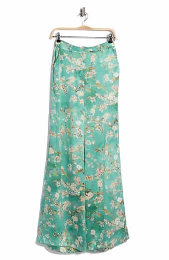 Pilar Wide Leg Silk Pants
