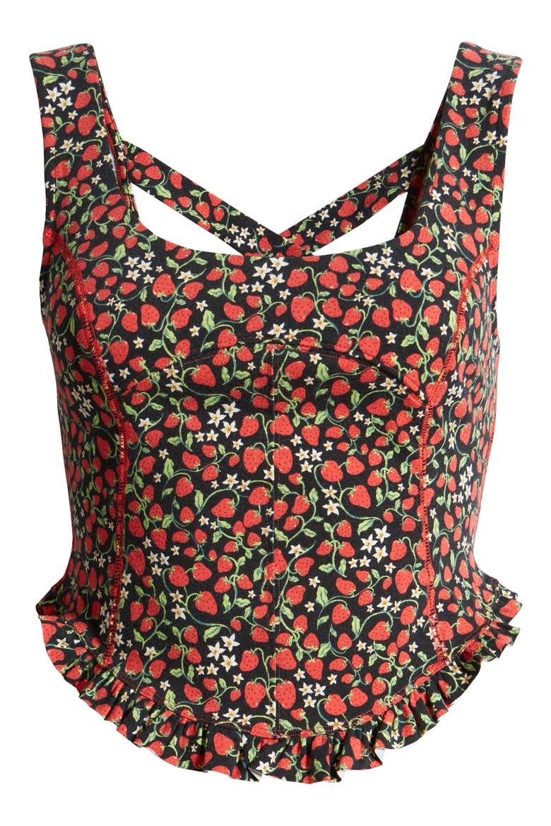 Melanie Tank, Alternate, color, STRAWBERRY COMBO