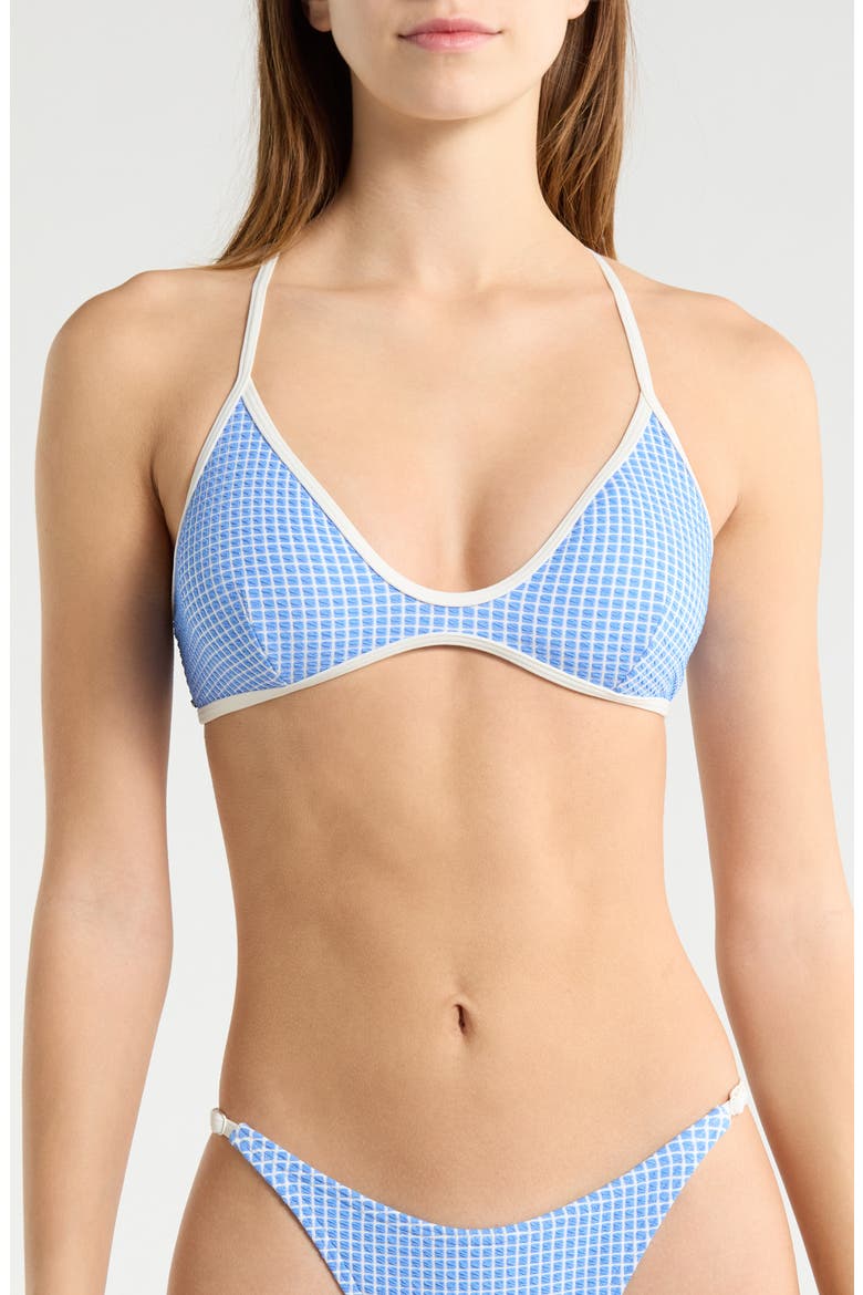Poolside Crossback Swim Top, Main, color, BLUE