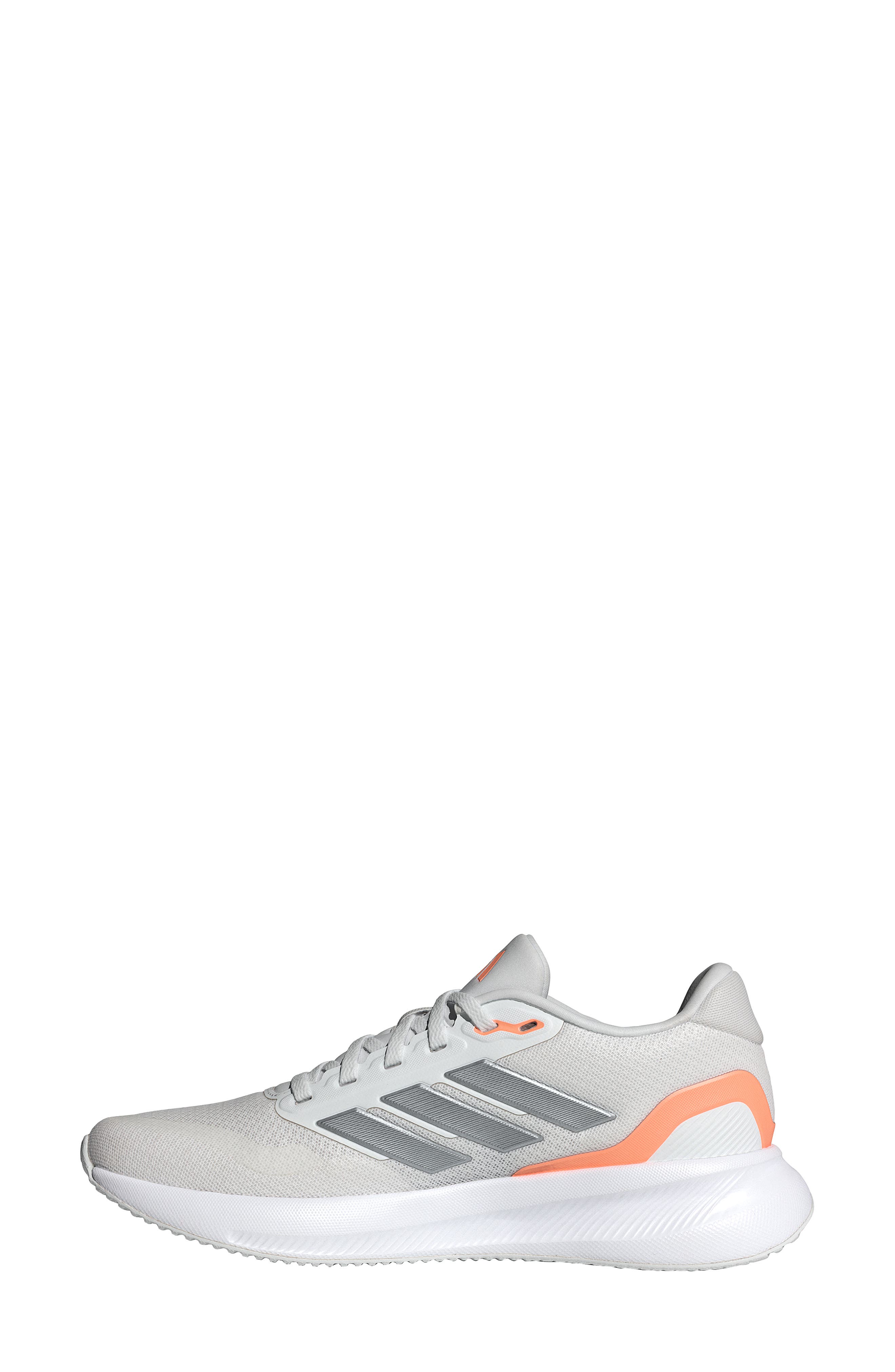 adidas Runfalcon 5 Running Shoe, Alternate, color, White/ Iron Met./ Orange