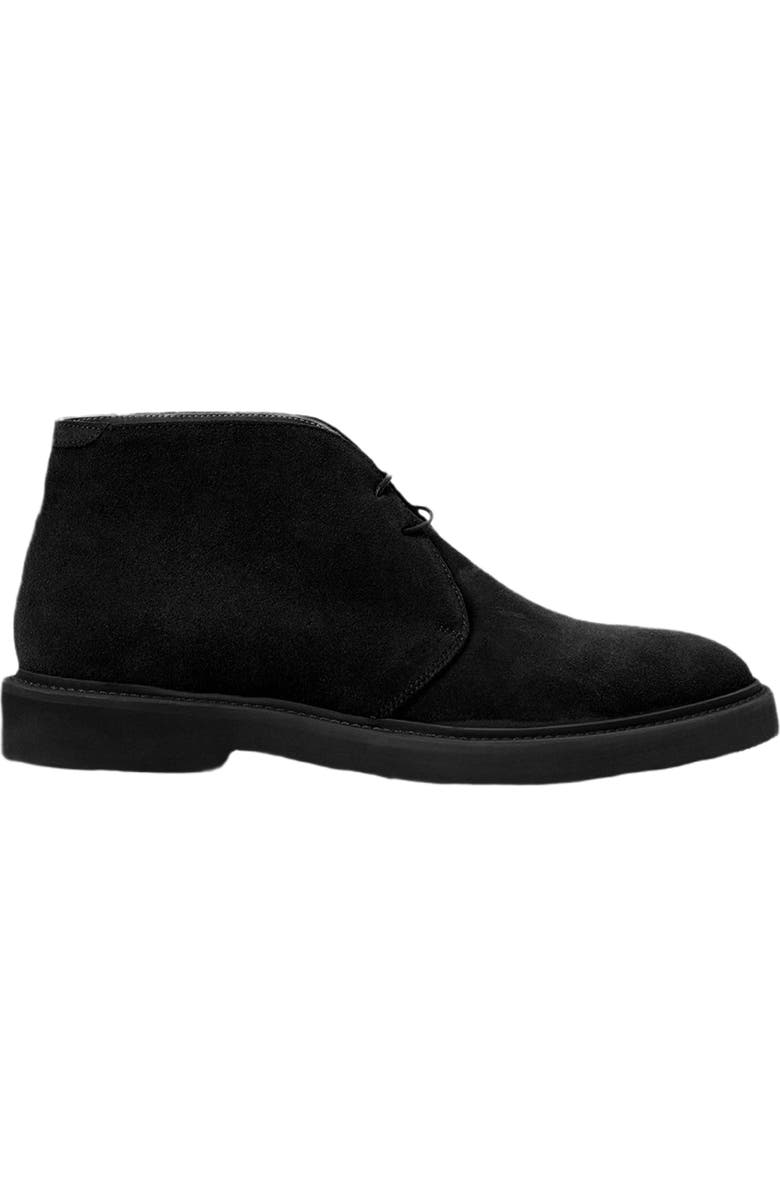 Aquatalia Golliard Water Resistant Chukka Boot, Alternate, color, Black Suede