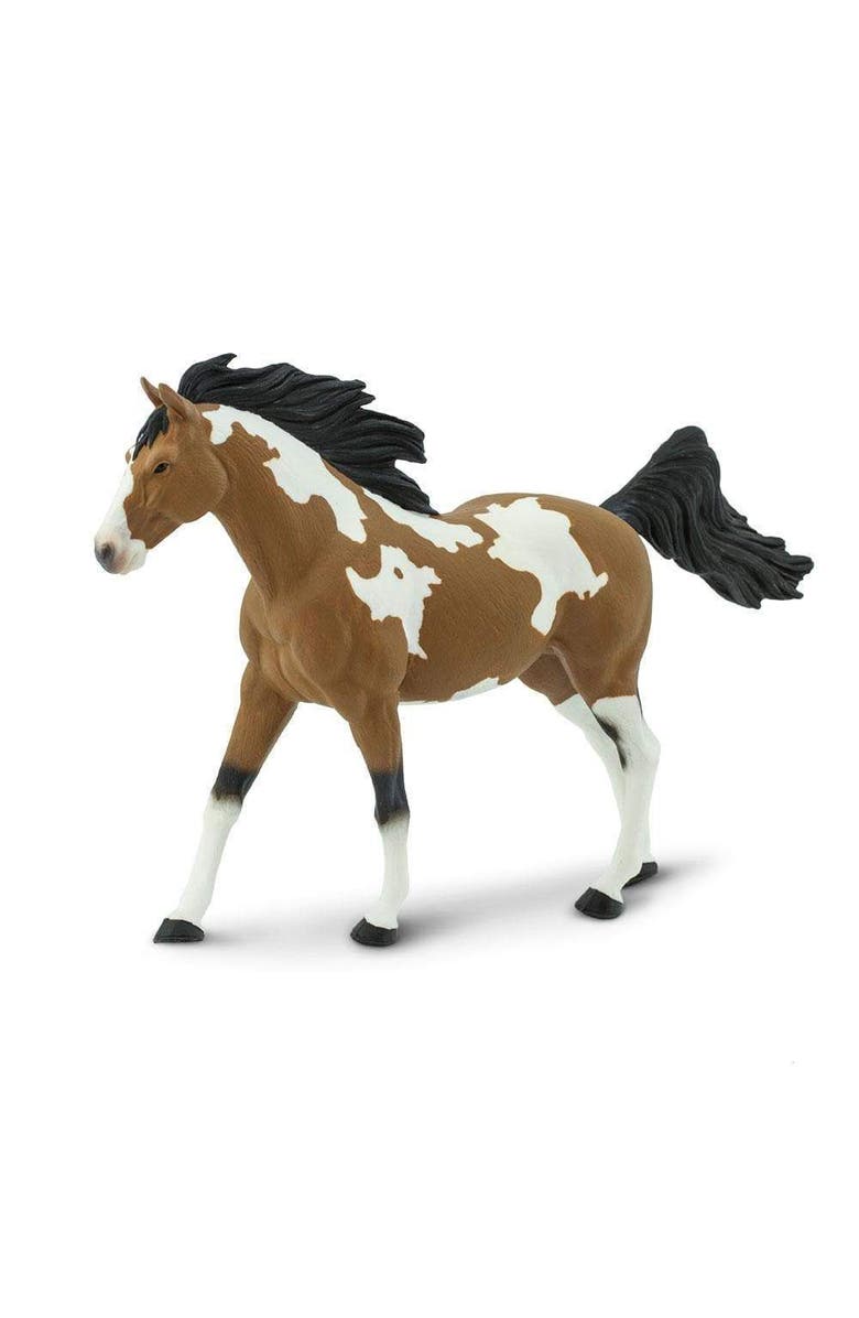 Safari Ltd. Pinto Mustang Stallion Horse Toy, Alternate, color, NO COLOR