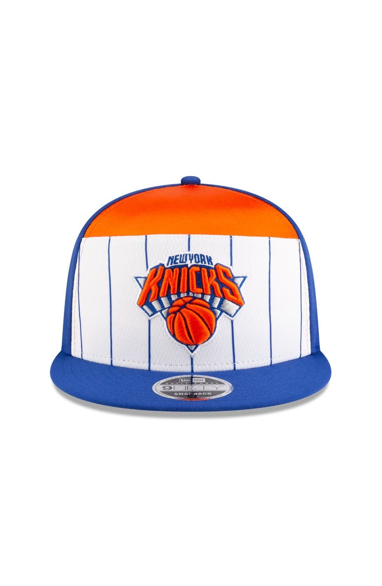 New Era Men's New Era White/Blue New York Knicks 2025 NBA Tip Off Split Panel 9FIFTY Snapback Hat, Alternate, color, White
