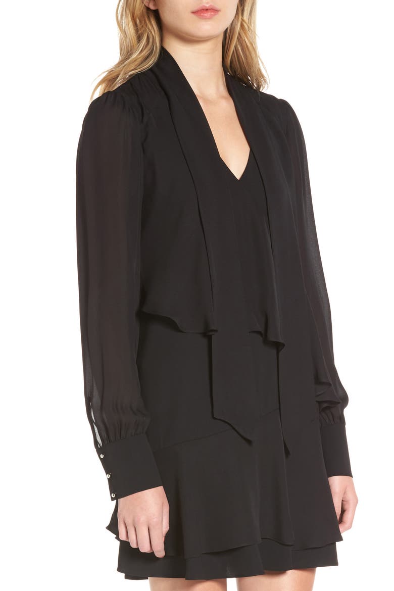 Kenji Shirtdress, Alternate, color, BLACK
