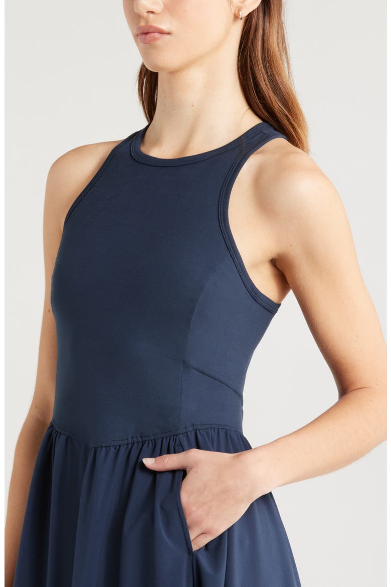 zella effortless hybrid racerback midi dress Zella Effortless Hybrid Racerback Midi Dress | Nordstrom